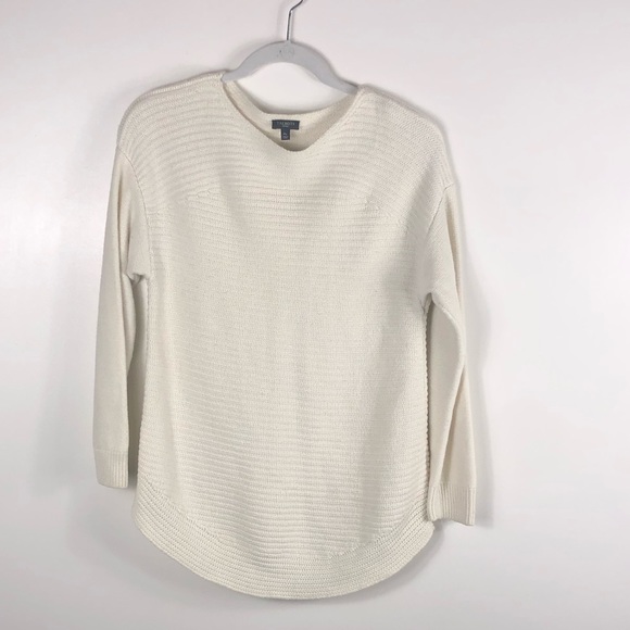 COPY - Talbots | Lambswool Mixed Knit Boatneck Sweater~Mp - Picture 2 of 8